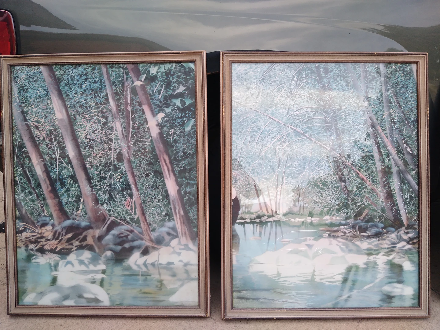 Set of Two Large Wall Art Pictures thumbnail