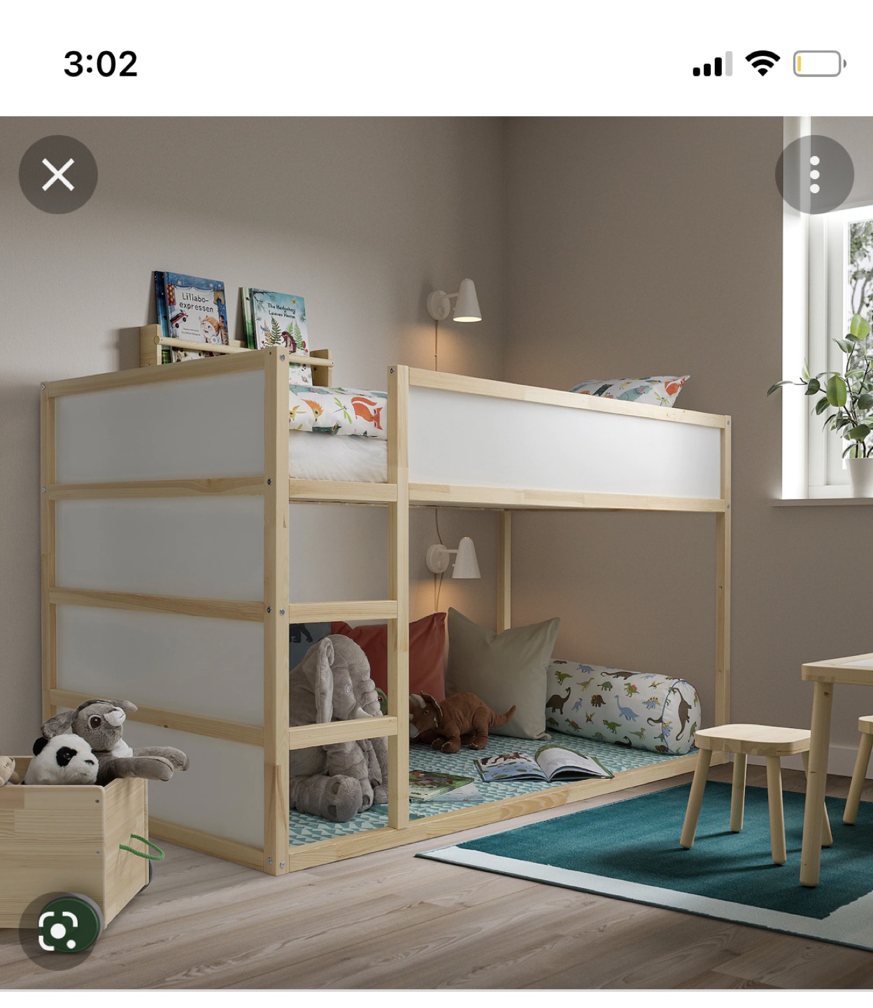 IKEA twin bunk bed