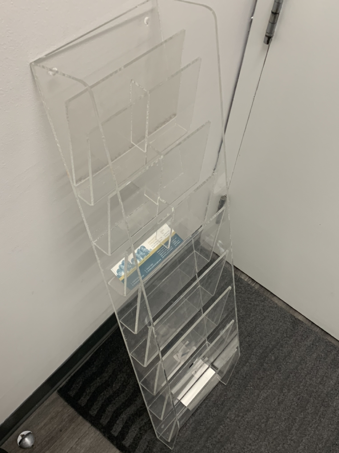 Sturdy Office Brochure Holder approx 9X43”