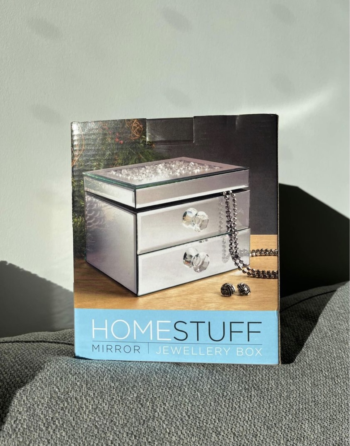 Brand New Mirror Crystal Jewellery Box