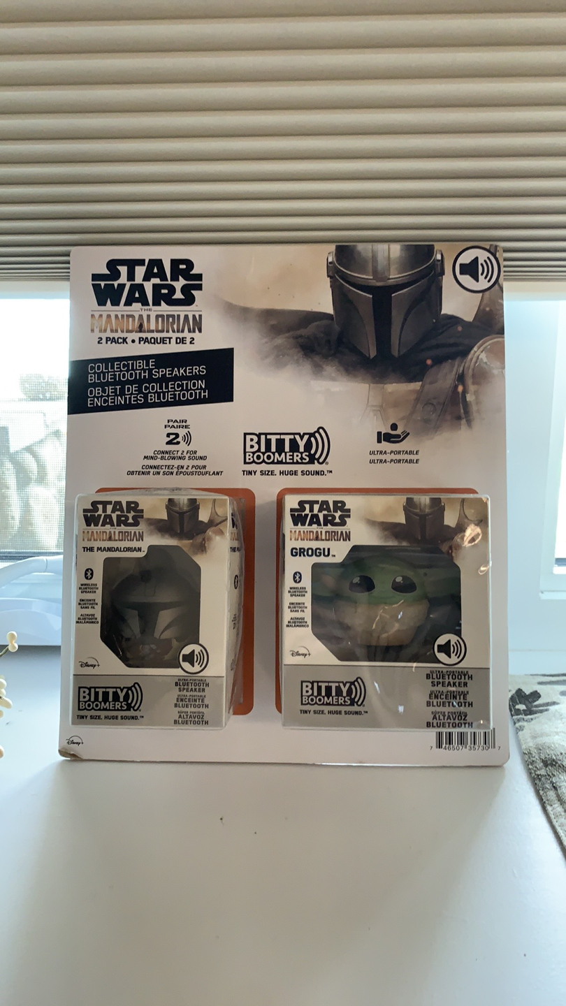 Bitty Boomers The Mandalorian 2 pack mini Bluetooth speakers thumbnail