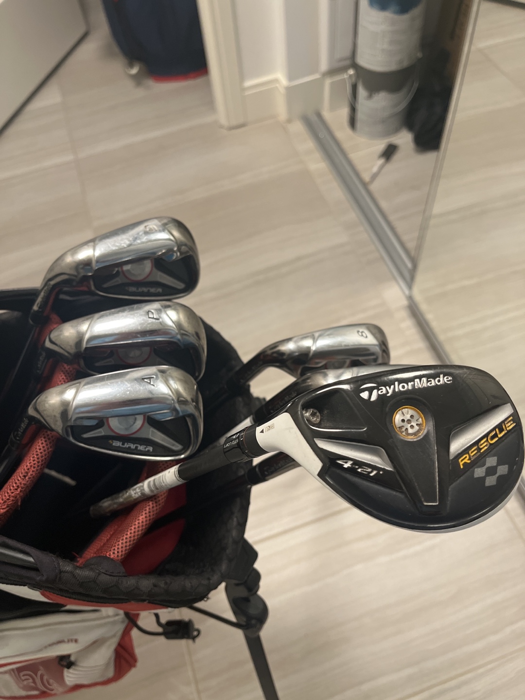 Titleist Burner Irons plus Rescue hybrid - left handed
