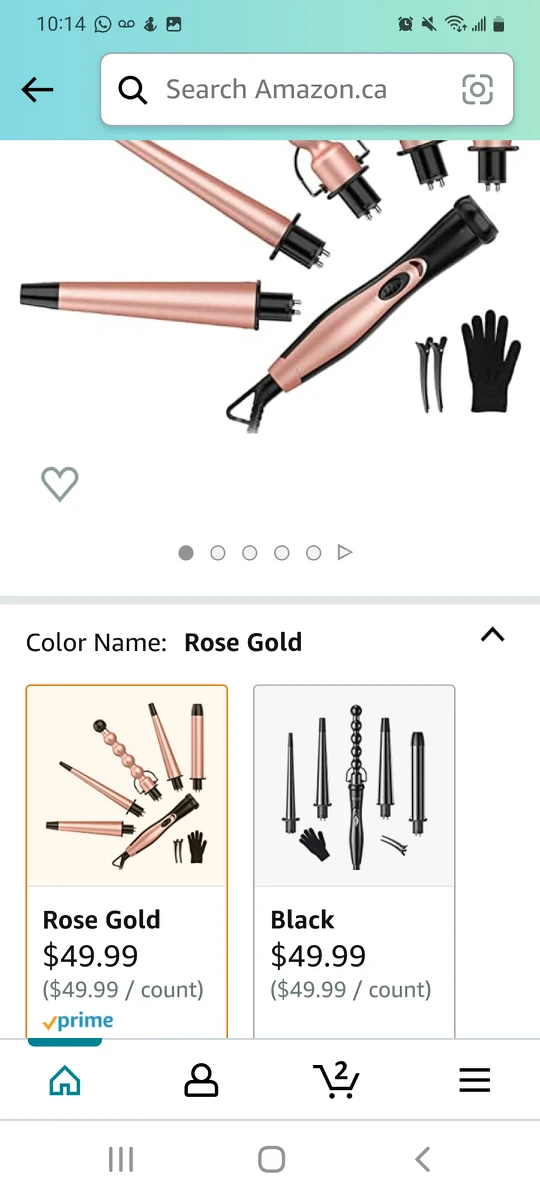 HILTNE Interchangeable 5 in 1 Curling Wand Set - photo 4