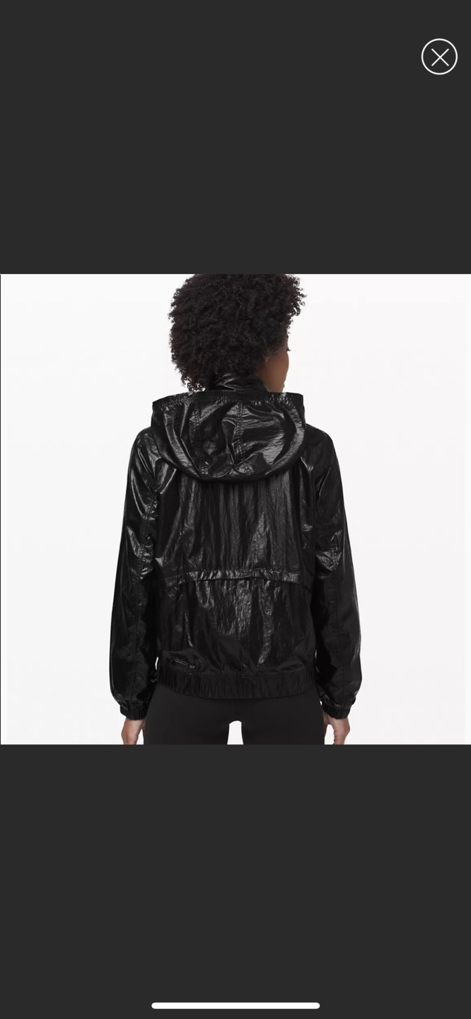 New lululemon black jacket with hood image indicator(2)