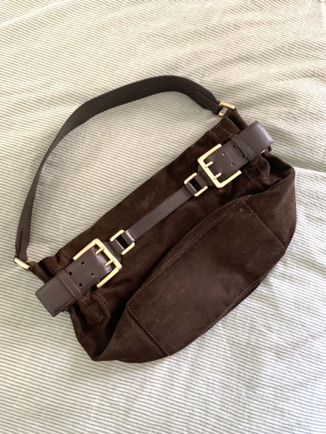 🌏DKNY brown suede bag - photo 4