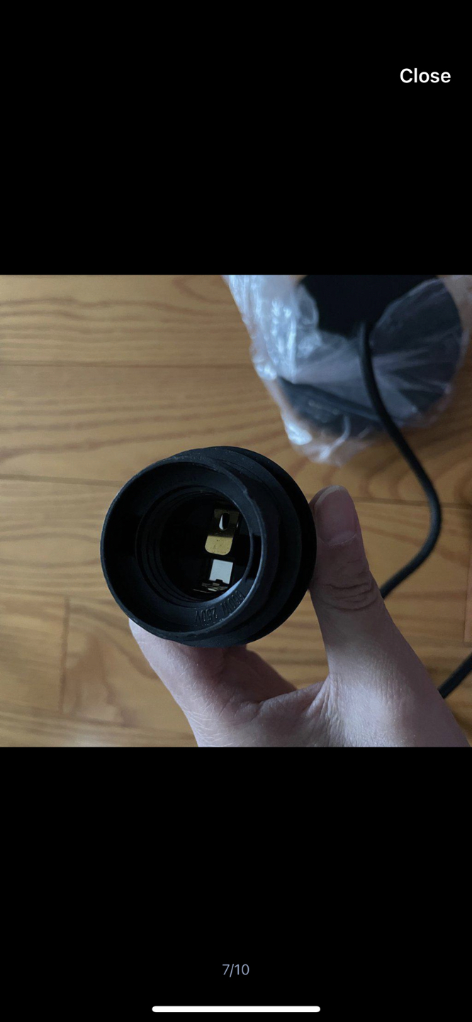 Black hanging pendant light image indicator(7)