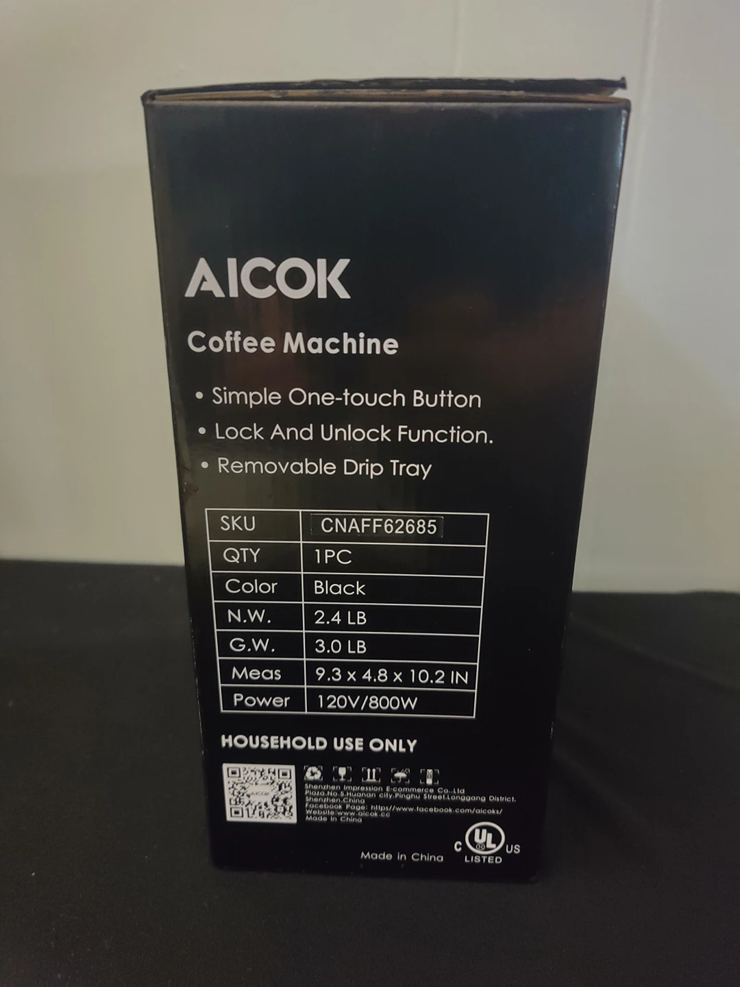 AICOK Compact Single Cup Coffee Maker - photo 3
