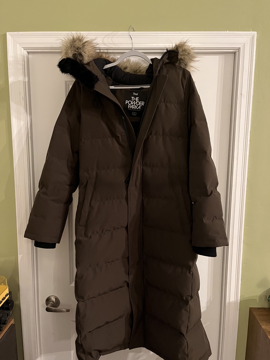 Aritzia TNA - The Powder Parks Long (Dark Olive) - photo 3