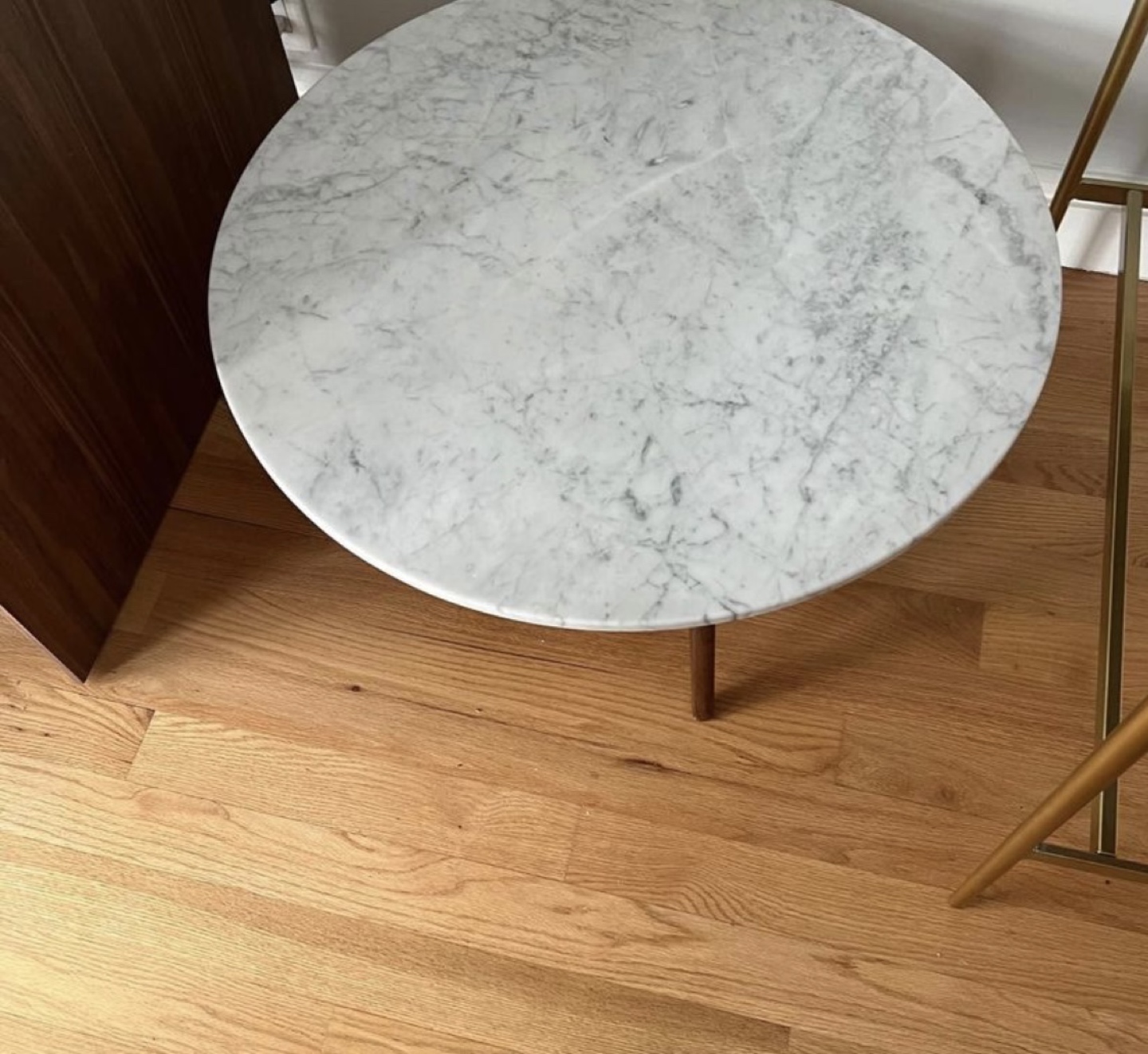 Article Mara marble top walnut coffee table - photo 2
