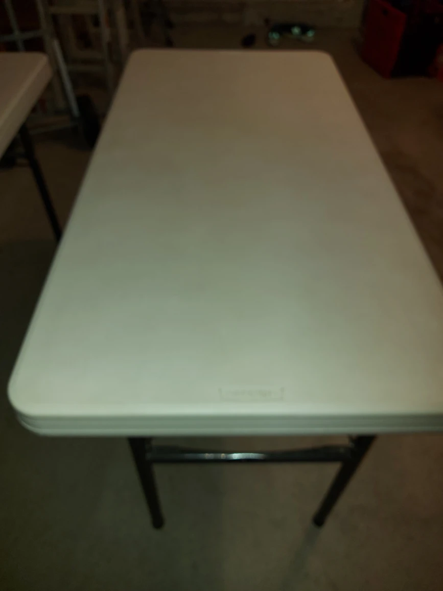 costco lifetime folding table. I have 2. 1for25 2for 40. image indicator(2)