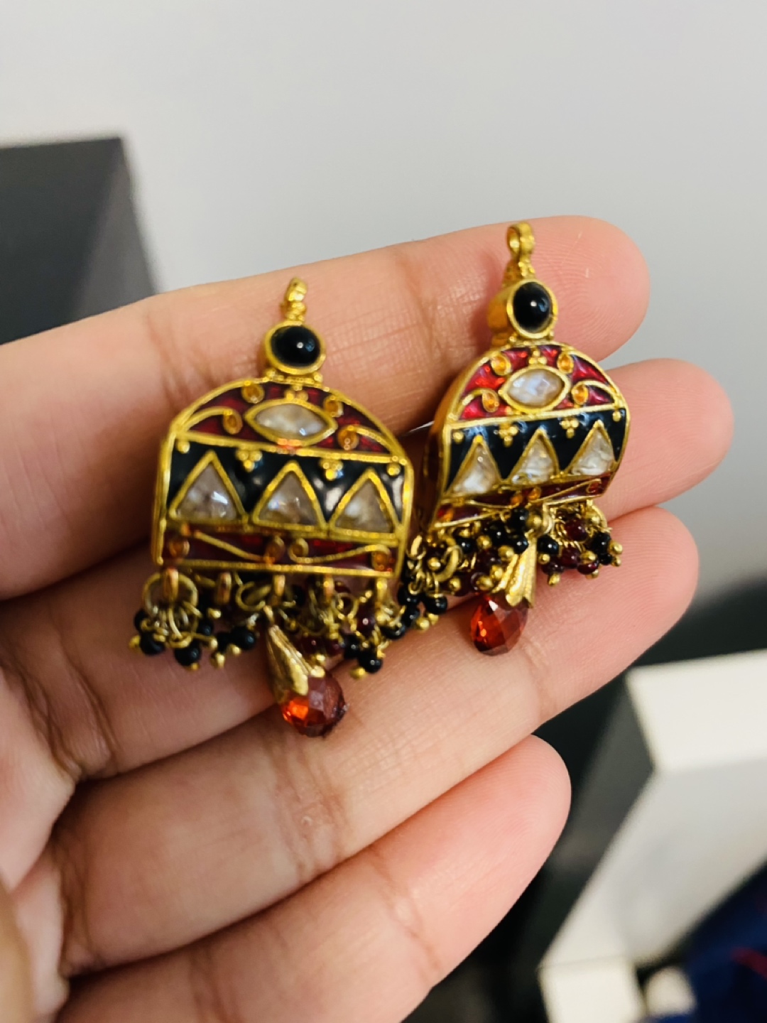 Necklace and earrings