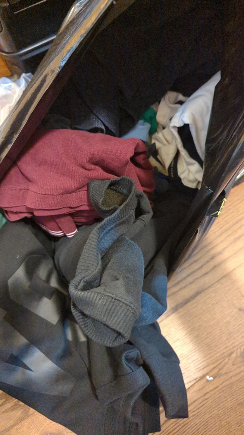 whole bag of clothes, moving out, free. thumbnail