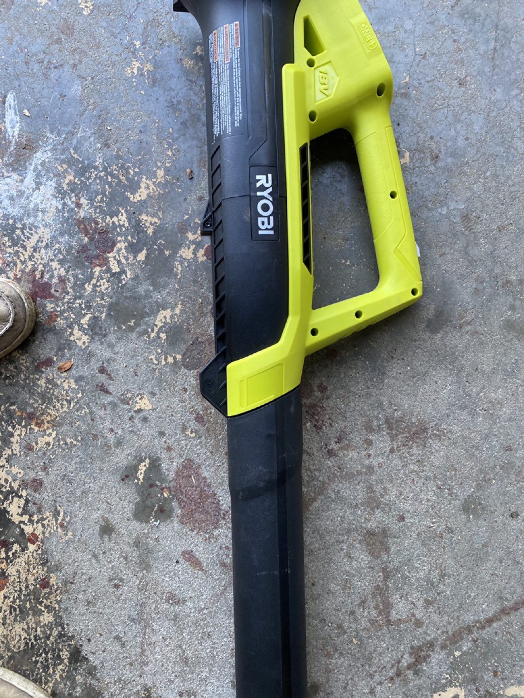 Ryobi 18V P2109 leaf blower, tool only image indicator(5)