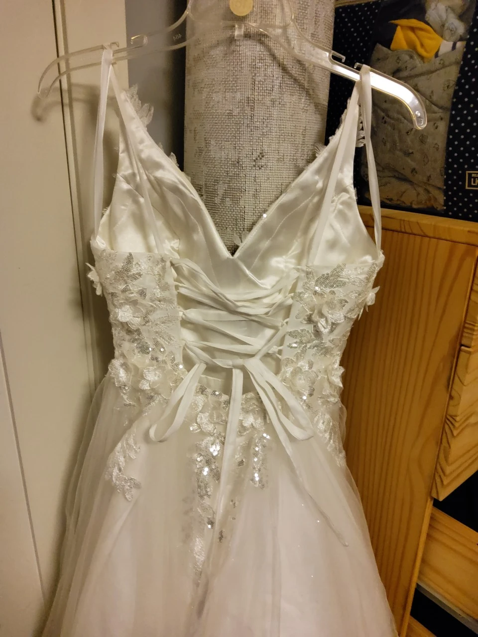 wedding dress, mini dress - photo 3