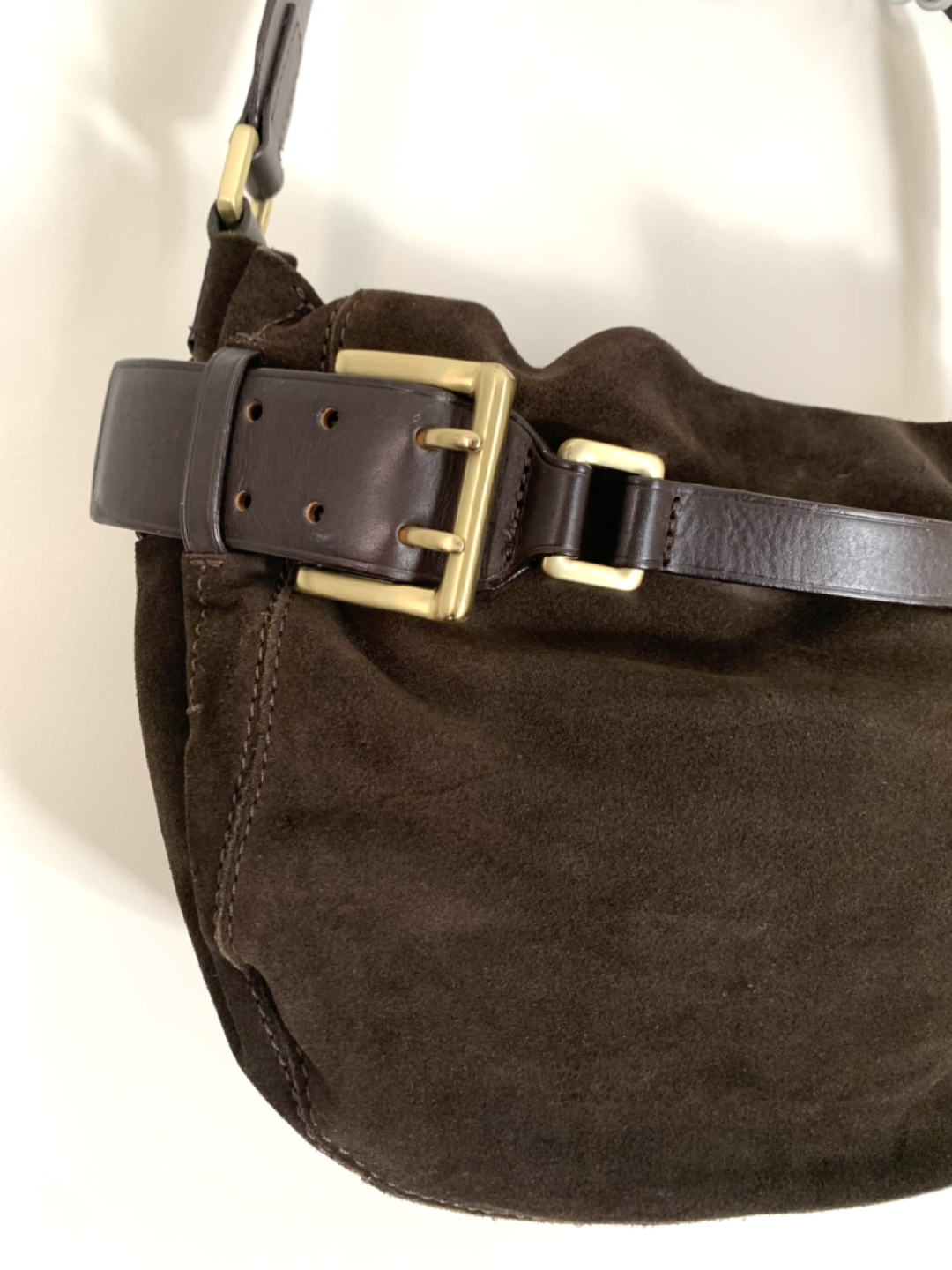 🌏DKNY brown suede bag - photo 5
