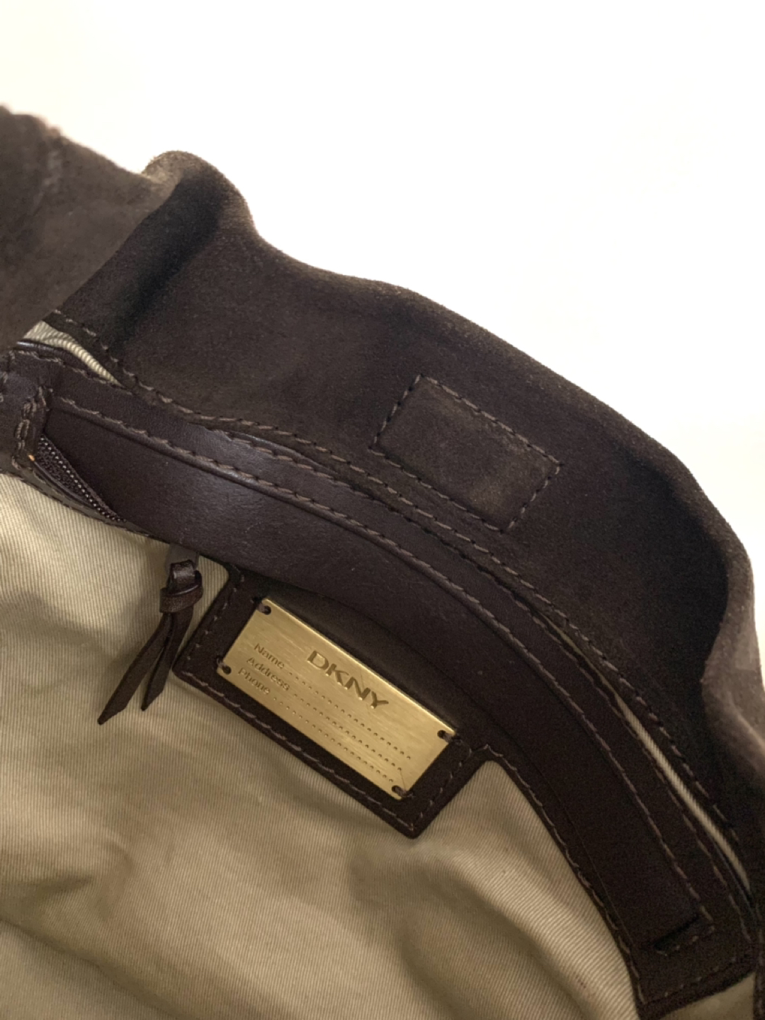 🌏DKNY brown suede bag - photo 2