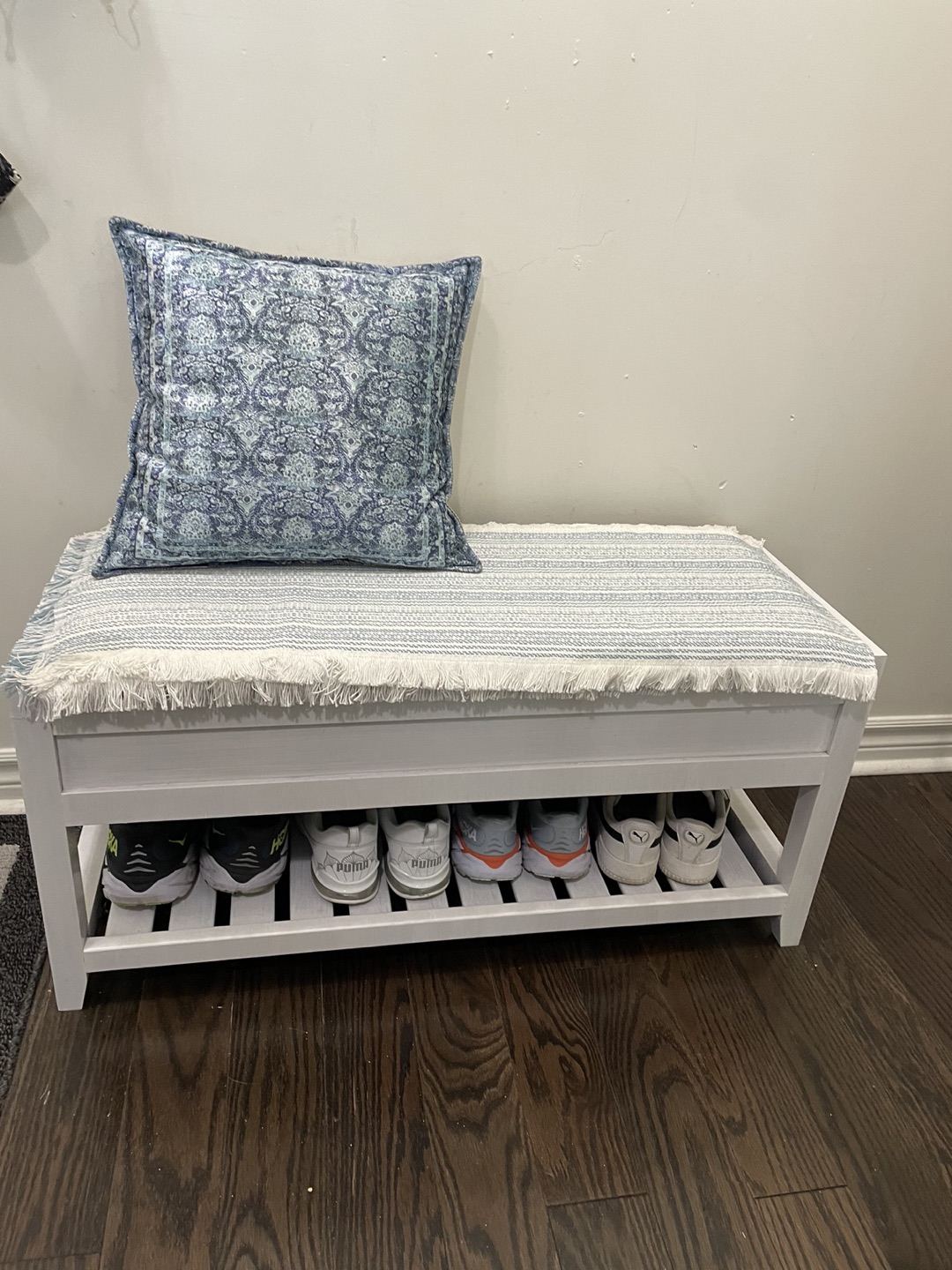 Bench with Shoe Rack