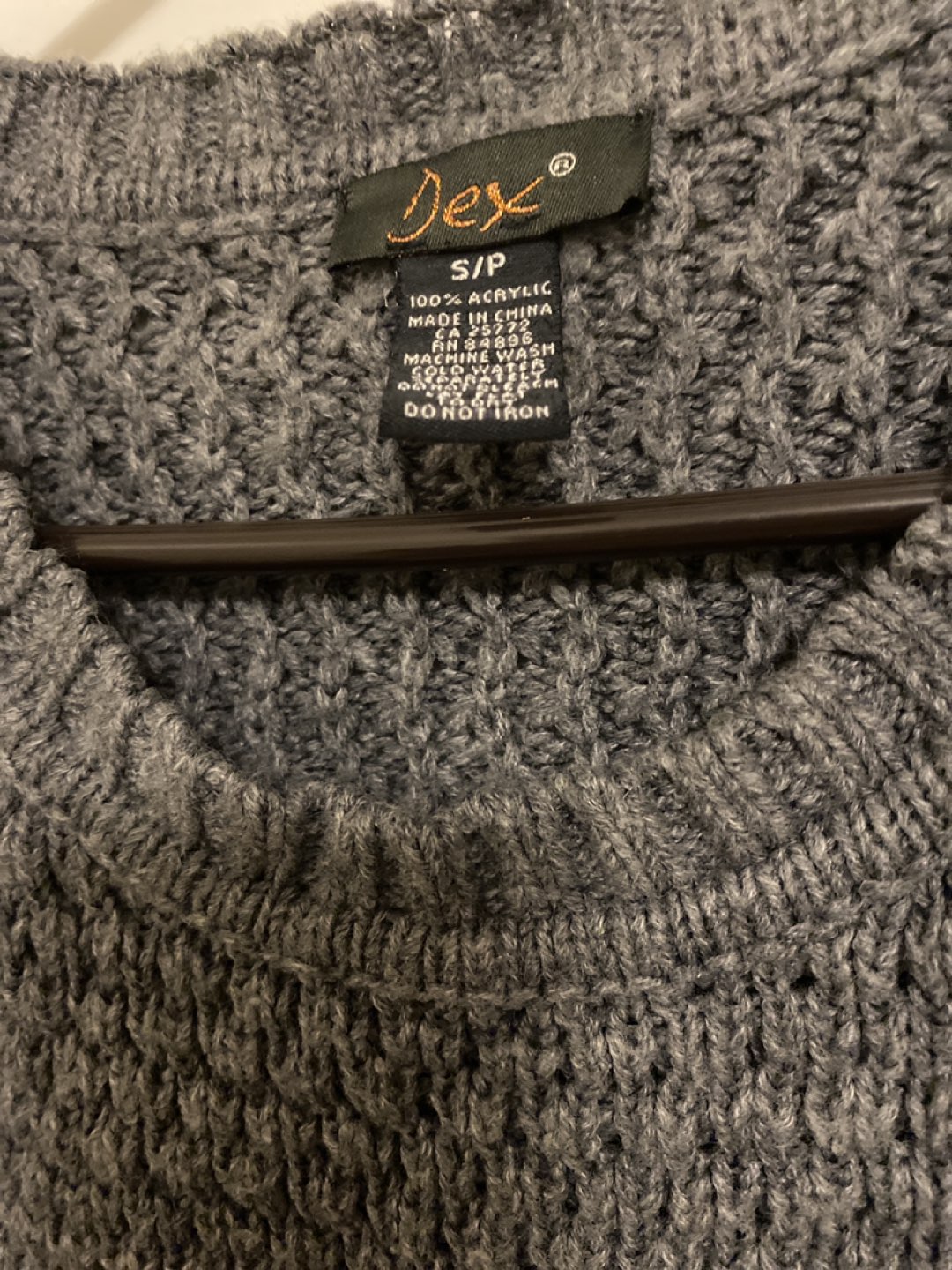 Grey Knitted Top - Size S - photo 2