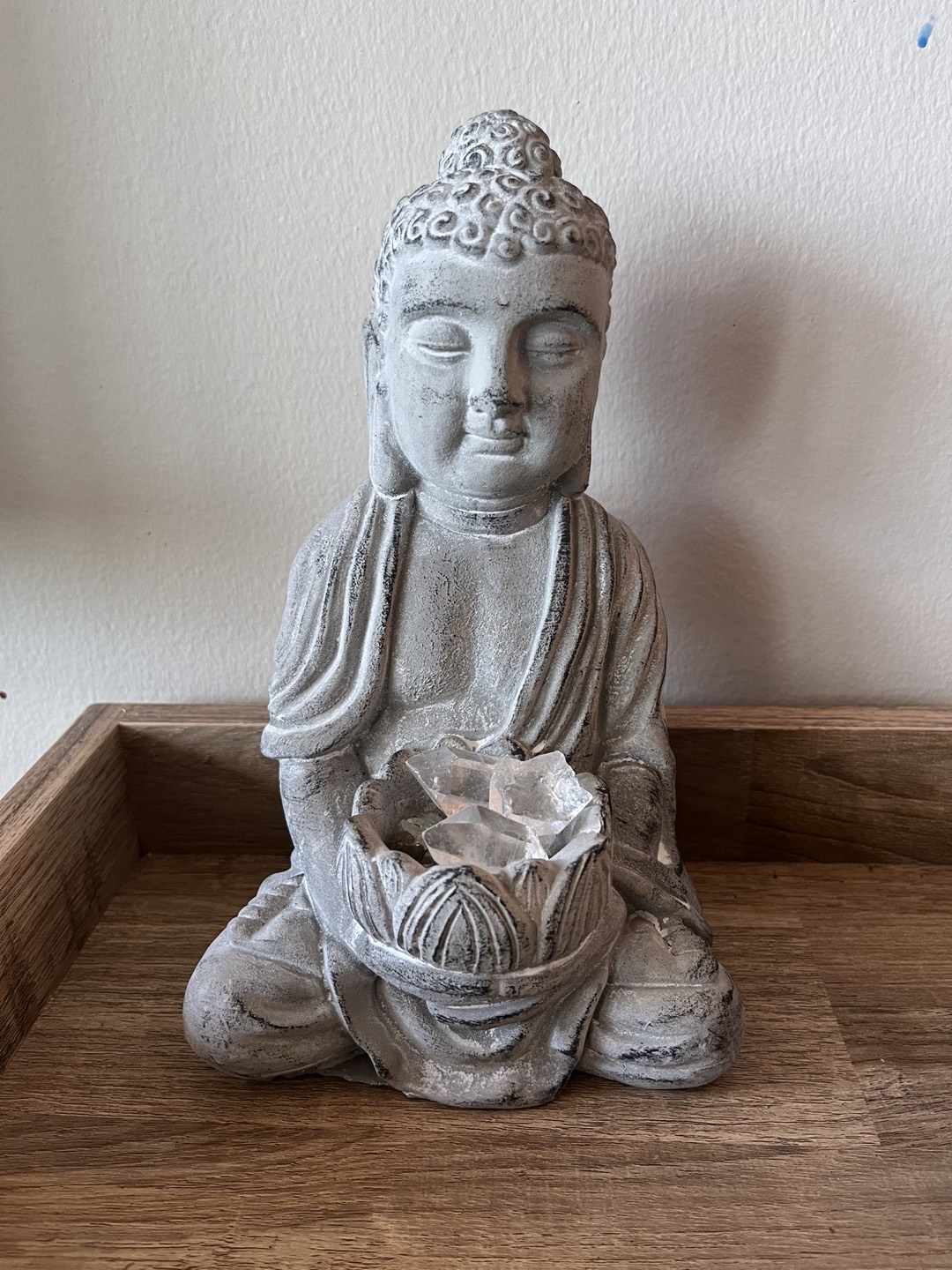 Buddha with Raw Cut Gemstones thumbnail