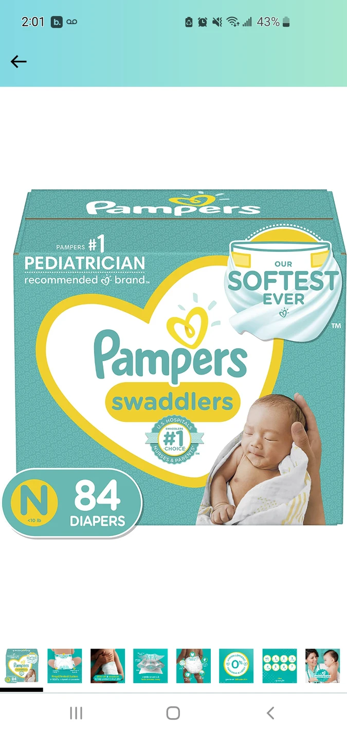 newborn pampers never opened thumbnail