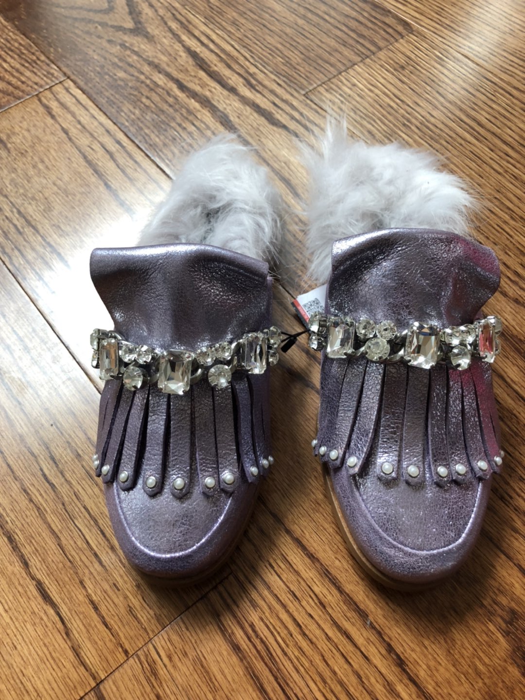 New leather Zara mules with embellishment - photo 4