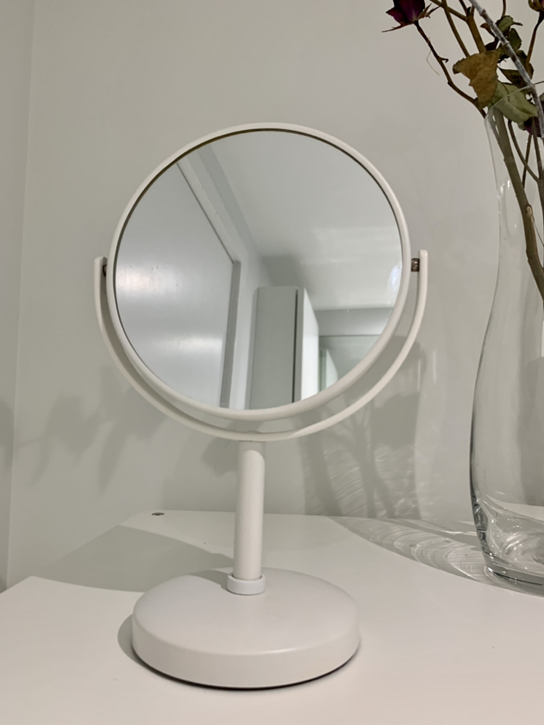 Magnifying make up mirror
