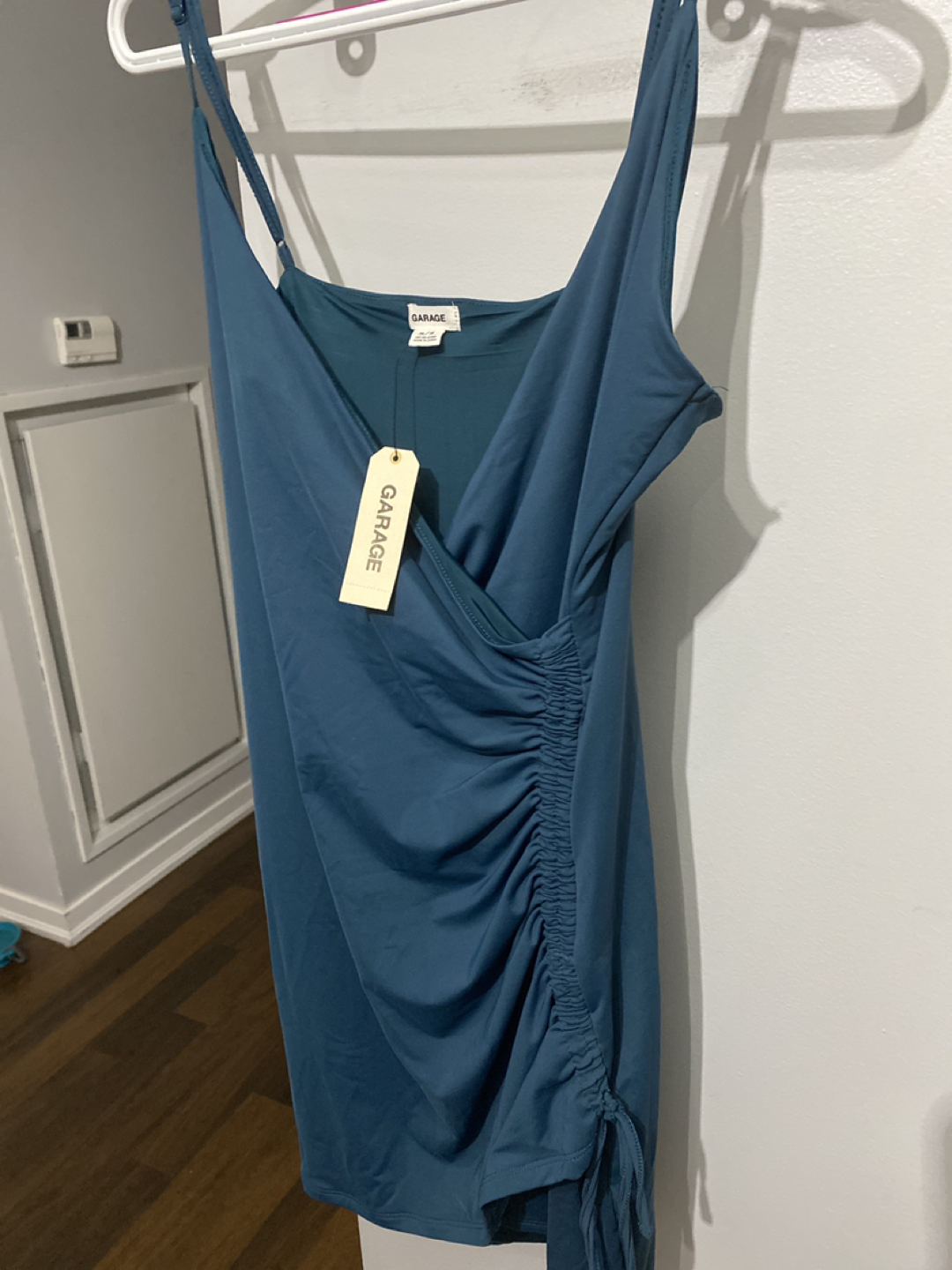 Teal mini dress - never worn - size medium thumbnail