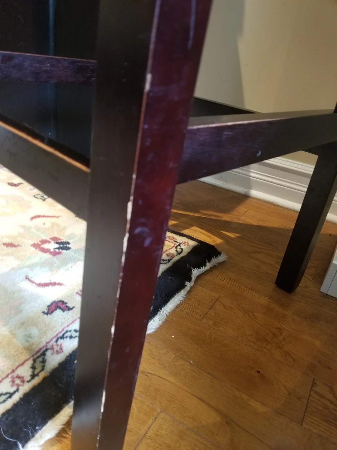 black vinyl counter height chair - photo 3