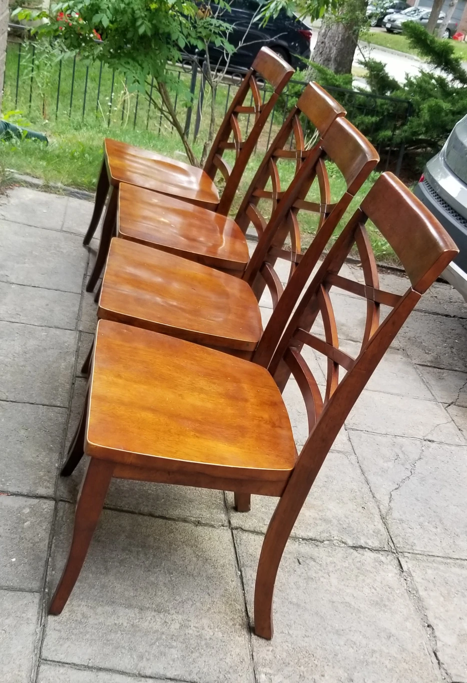 Solid Wood Dining Chairs. Set of 4 image indicator(2)