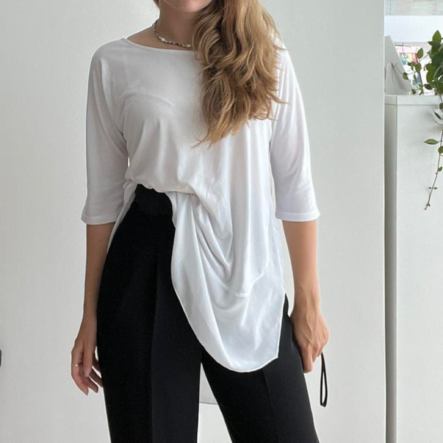 Made in Italy one size fits all white shirt