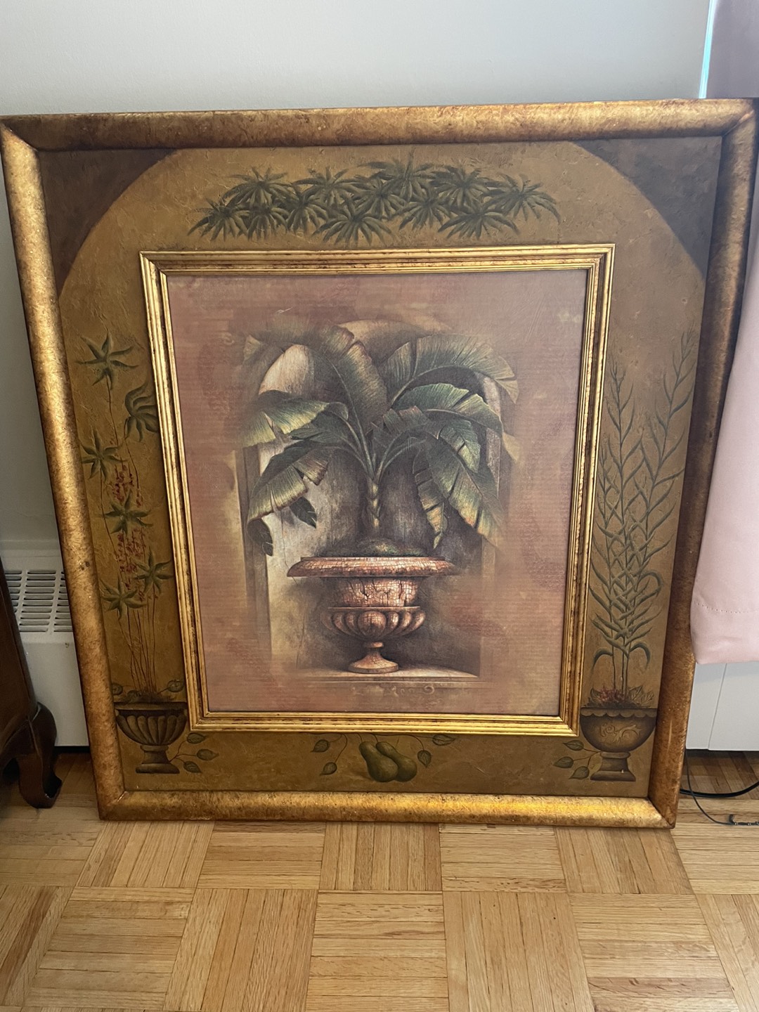 Beautiful wall art with palm motif thumbnail