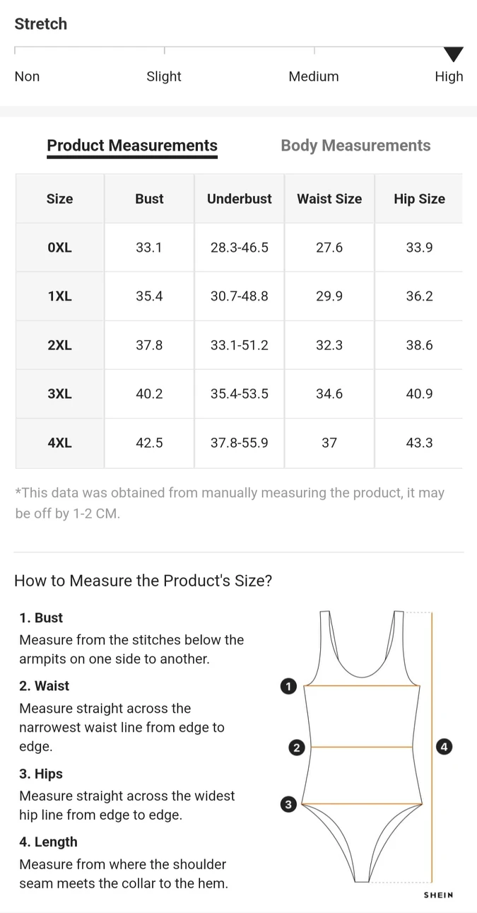 Shein Ditsy Floral Knot Front One Piece Swimsuit Plus Size 4XL image indicator(4)