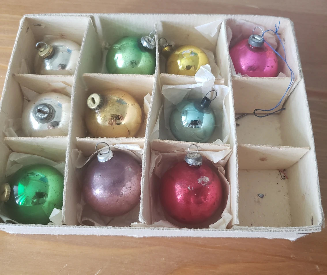 Vintage Tiny Christmas Ornaments thumbnail