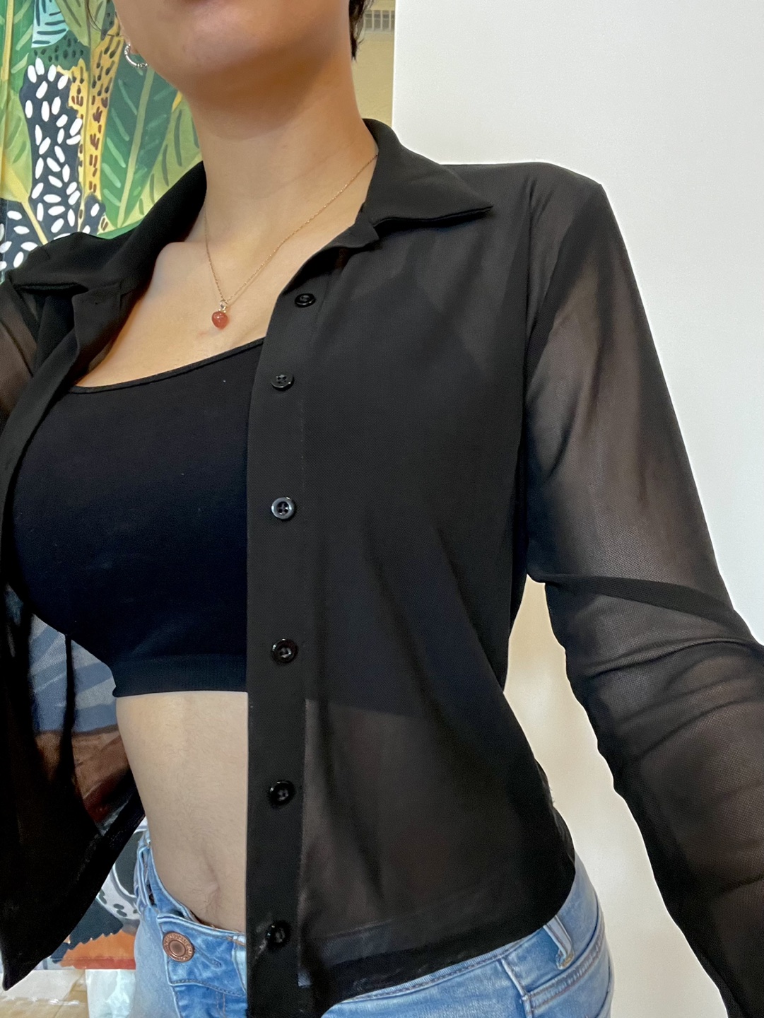 Garage Mesh Button Up - photo 4