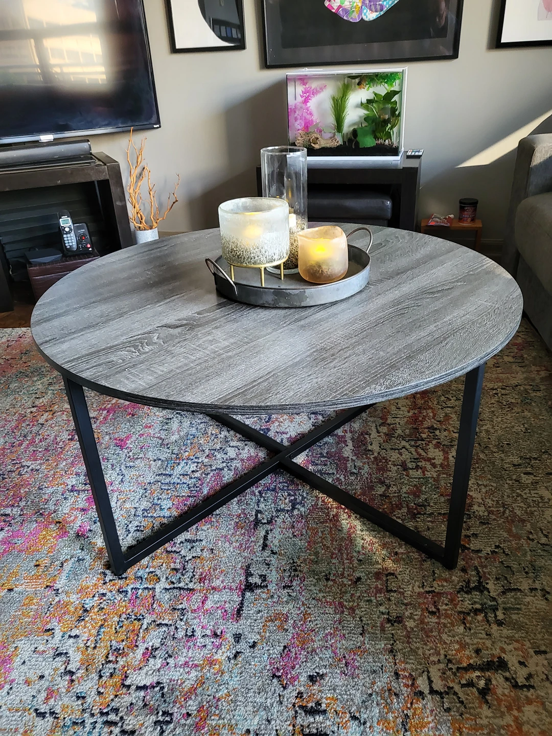 Grey coffee table