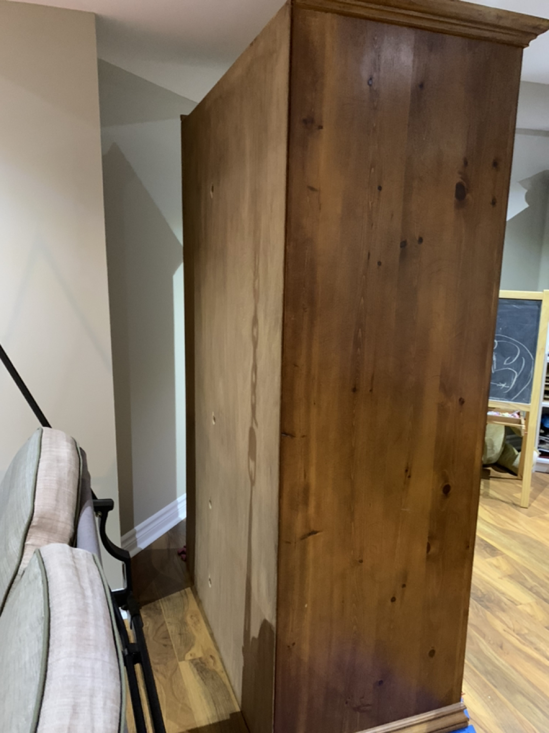 Solid White Pine Entertainment Unit, FREE, Pick Up Only. - photo 3