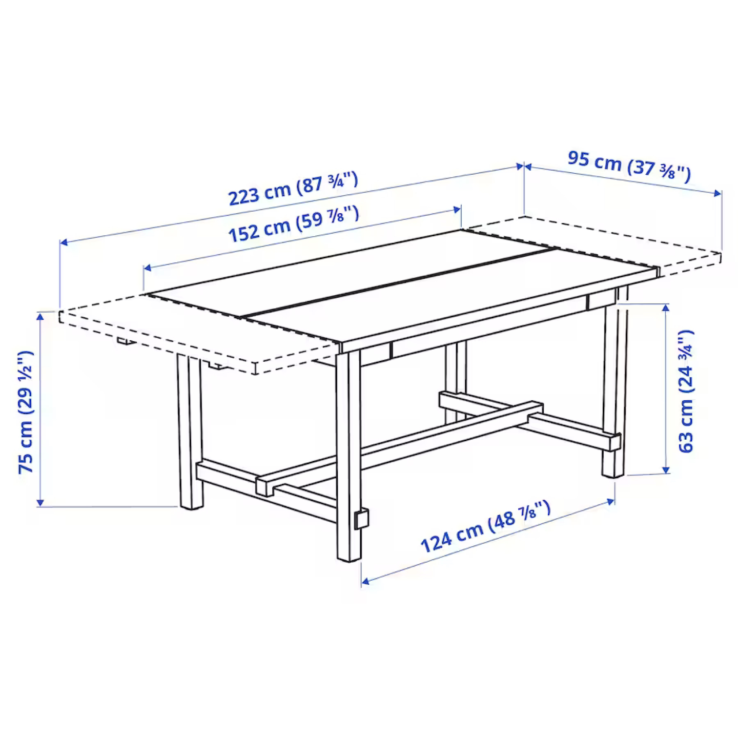 Extendable Table Antique Stain (Includes 4 Chairs) - photo 3
