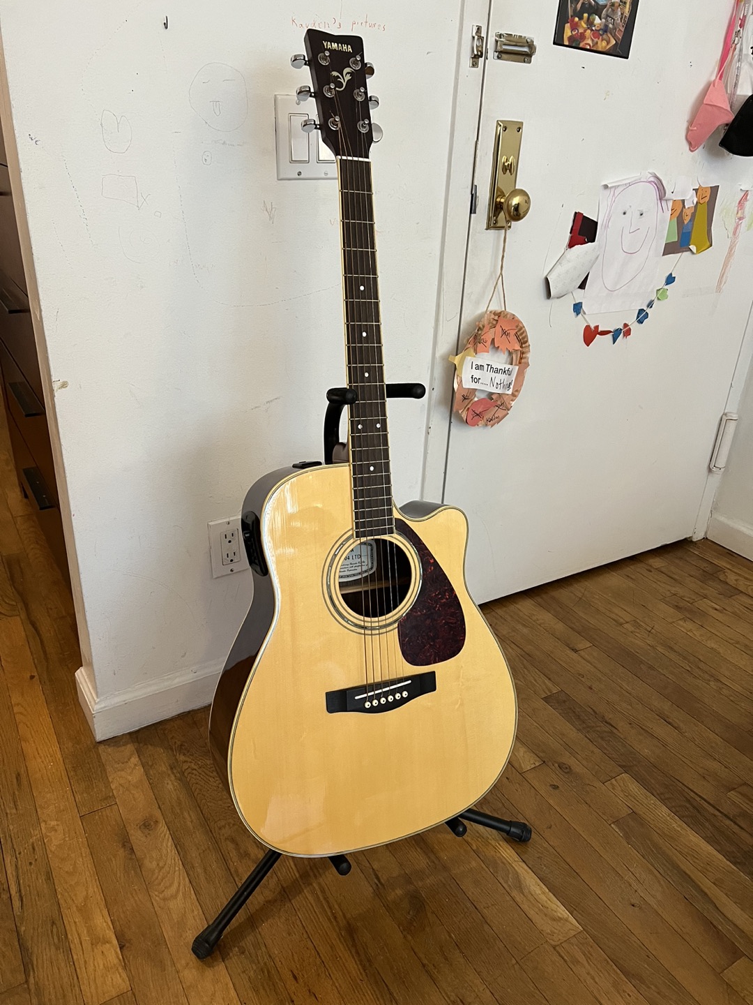 Yamaha Electric Acoustic Guitar with Accessories