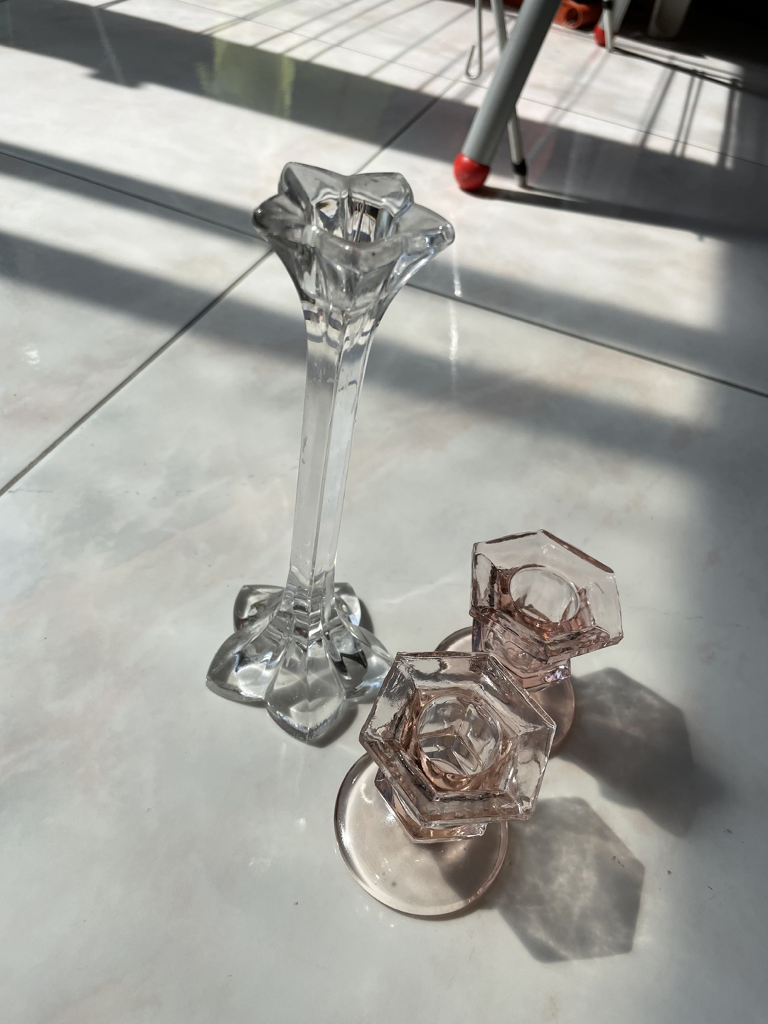 3 Candlestick holders - photo 2