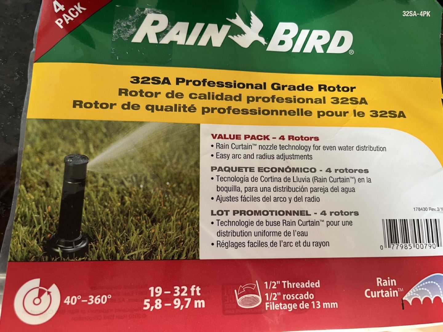 4pk Rain Bird 32SA Professional Grade Rotors - photo 2