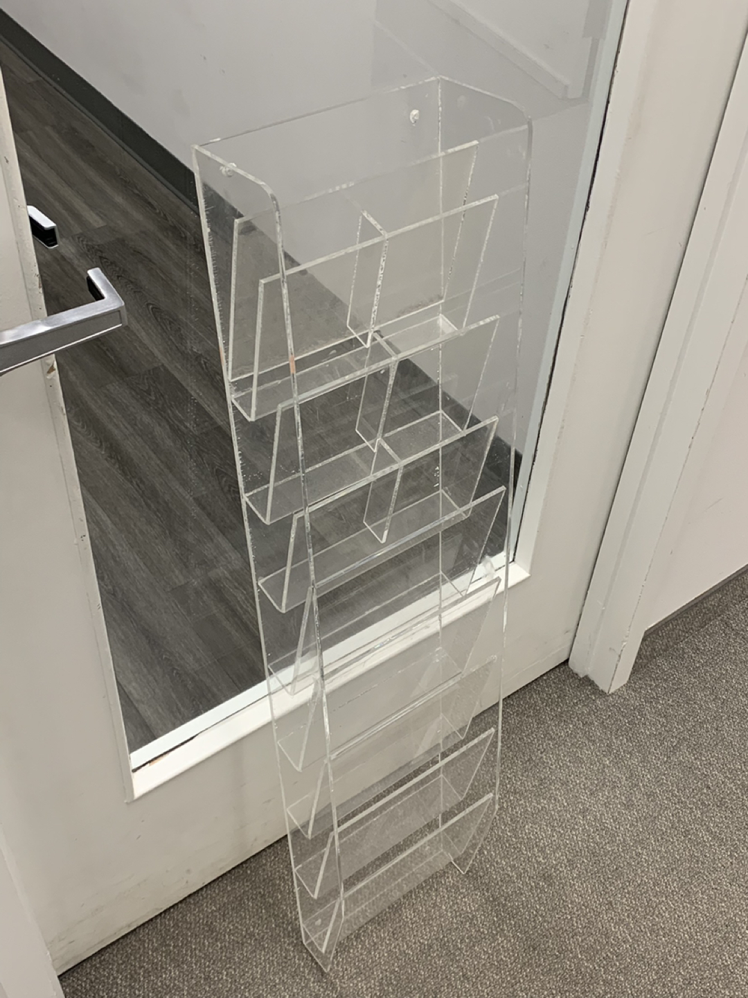 Heavy Standing Plastic Brochure Holder from office