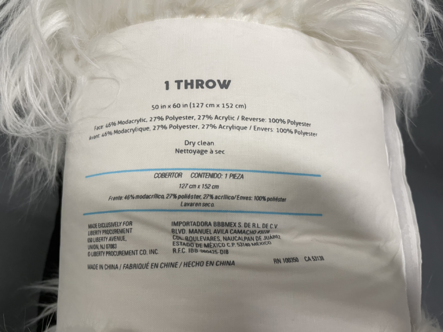Brand New Faux Fur Throw (50*60 inch) - photo 3