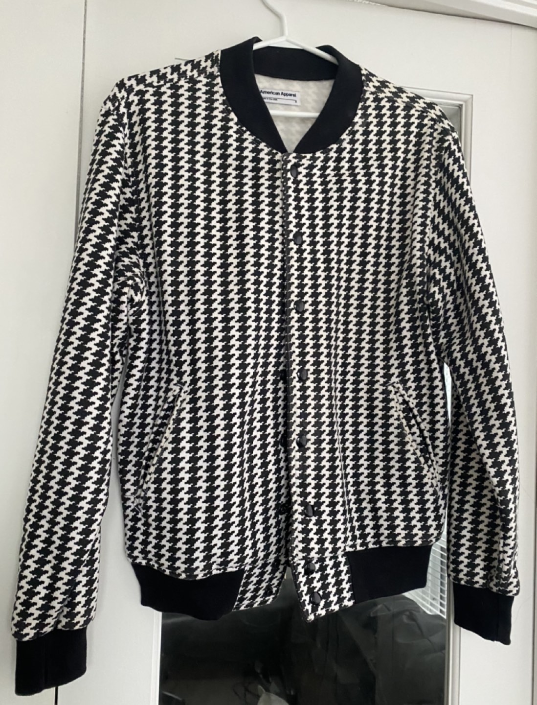 American apparel baseball jacket hound tooth image indicator(2)