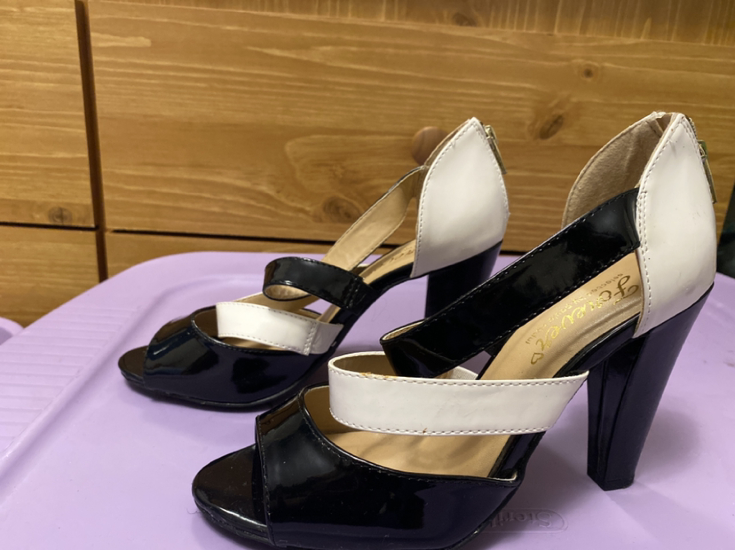 FREE Black and White Heels - Size 8 - photo 2