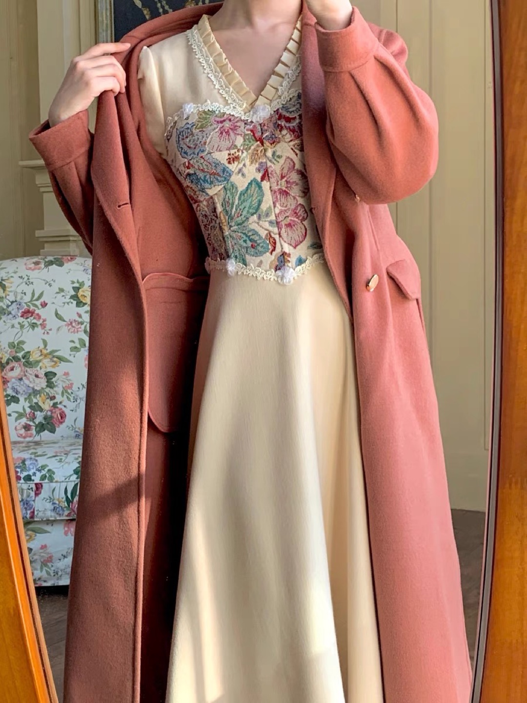 Floral Vintage Corset Dress thumbnail