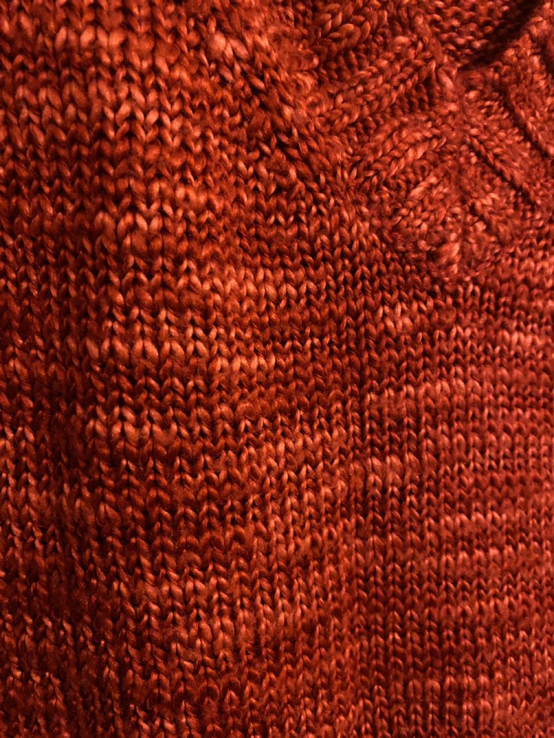 Red Cozy Knitted Sweater - Size M - photo 4