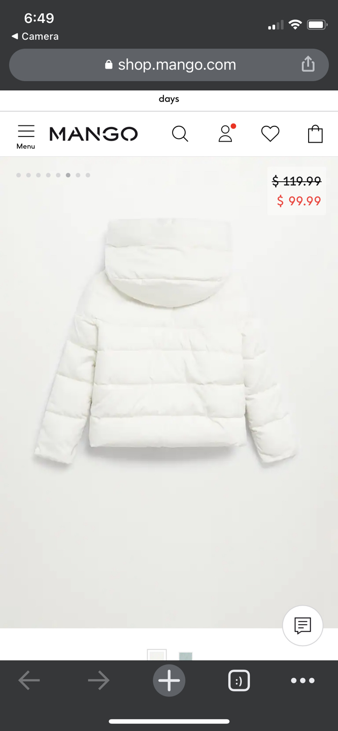 Mango Teens Puffer Coat size xs (new with tag) - photo 2