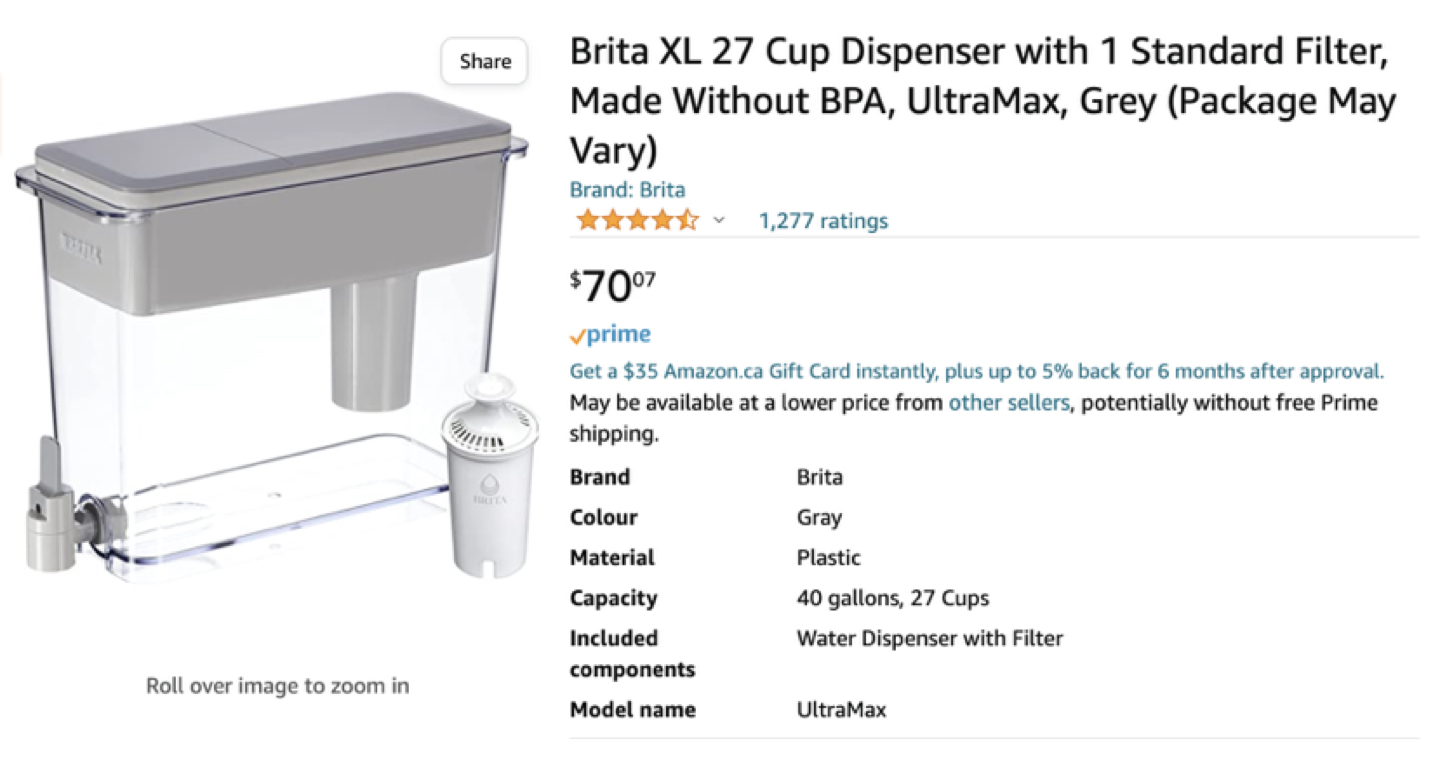 Brita XL UltraMax