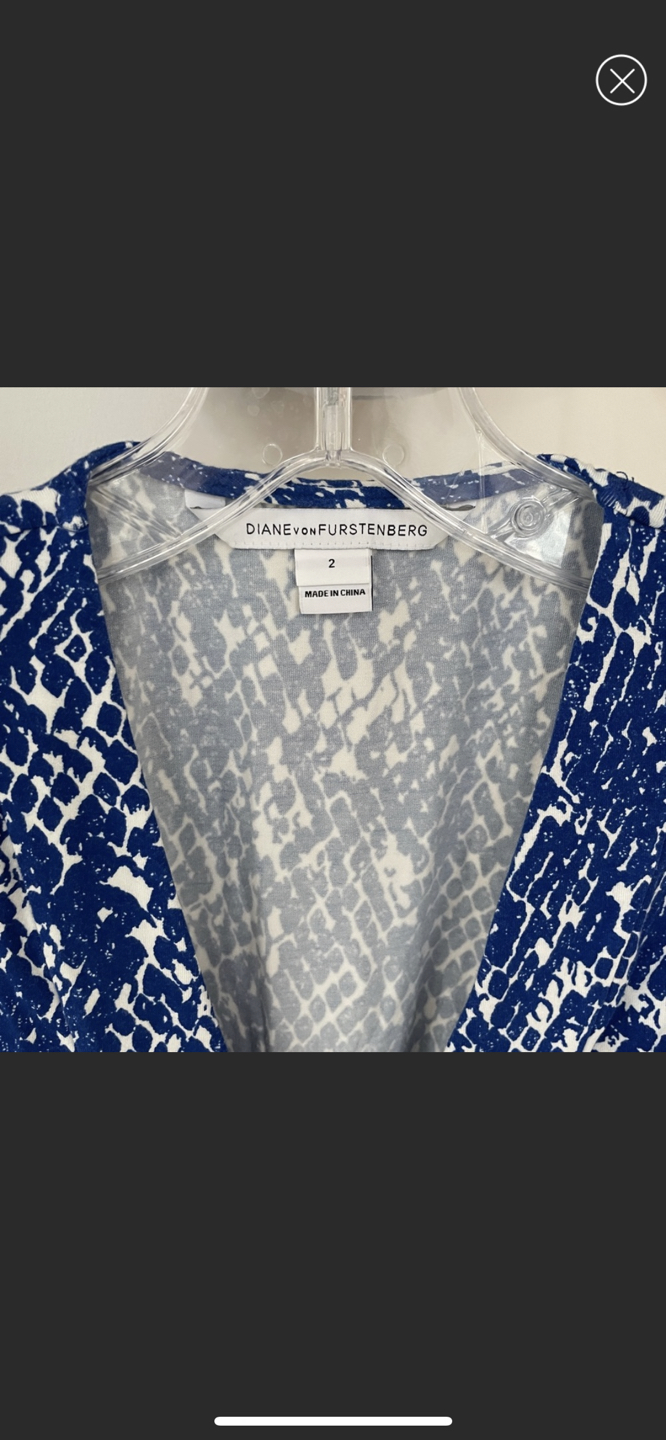 DVF Diane von Furstenberg sleeveless wrap dress image indicator(2)