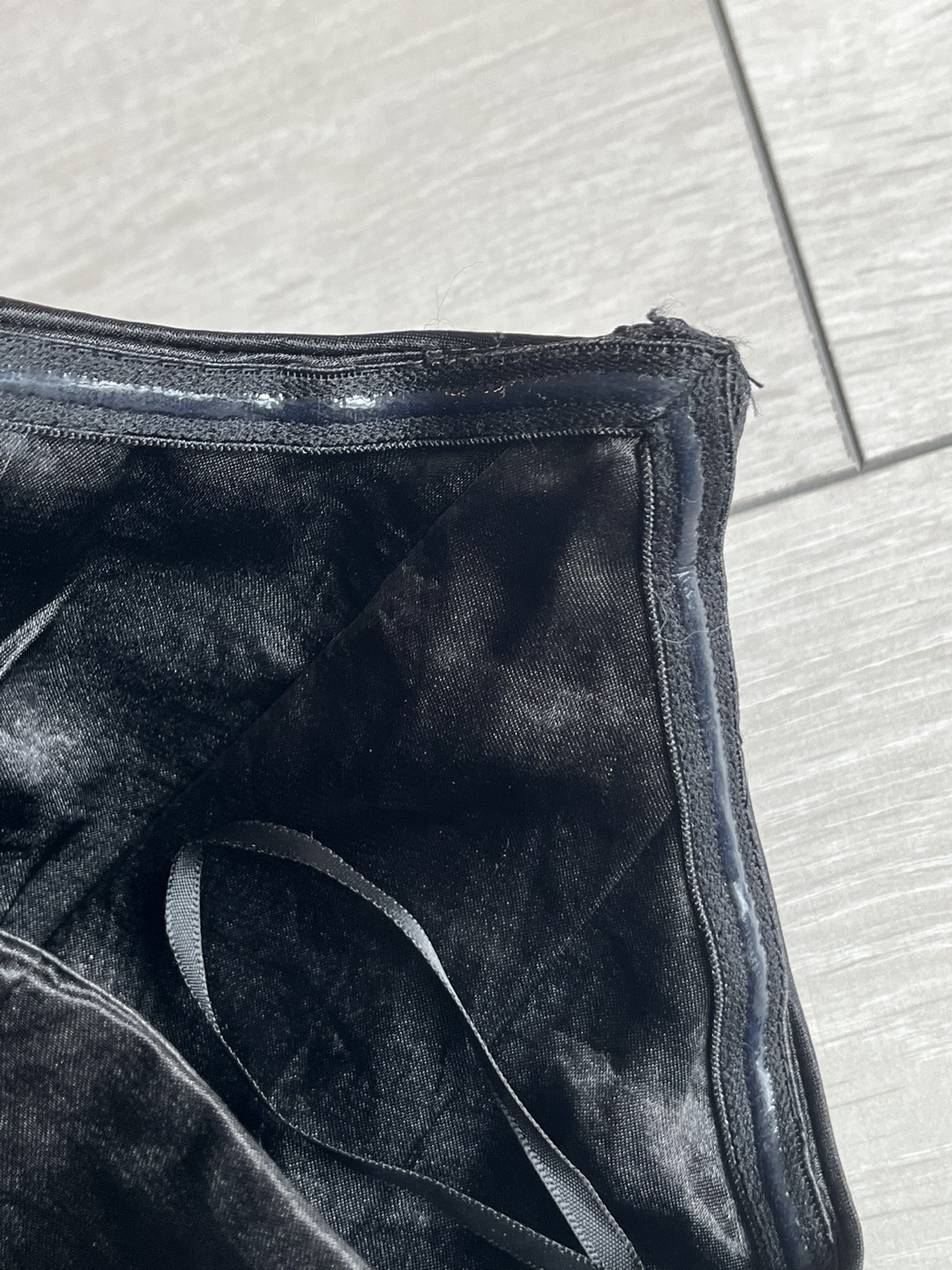 Black Satin Corset Top - photo 3